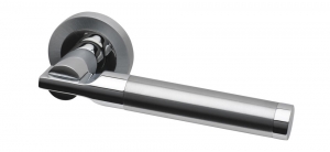 Turquoise Black Nickel Lever Door Handle Set